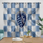 Sporting Kansas City Curtains Blackout Window Drapes Room Decoration
