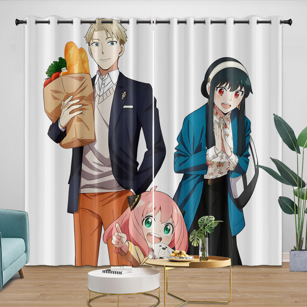 Spy X Family Curtains Kids Blackout Window Drapes