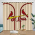 St. Louis Cardinals Curtains Blackout Window Drapes Room Decoration