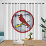 St. Louis Cardinals Curtains Blackout Window Drapes Room Decoration