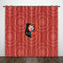 Stade Rennais Football Club Curtains Pattern Blackout Window Drapes