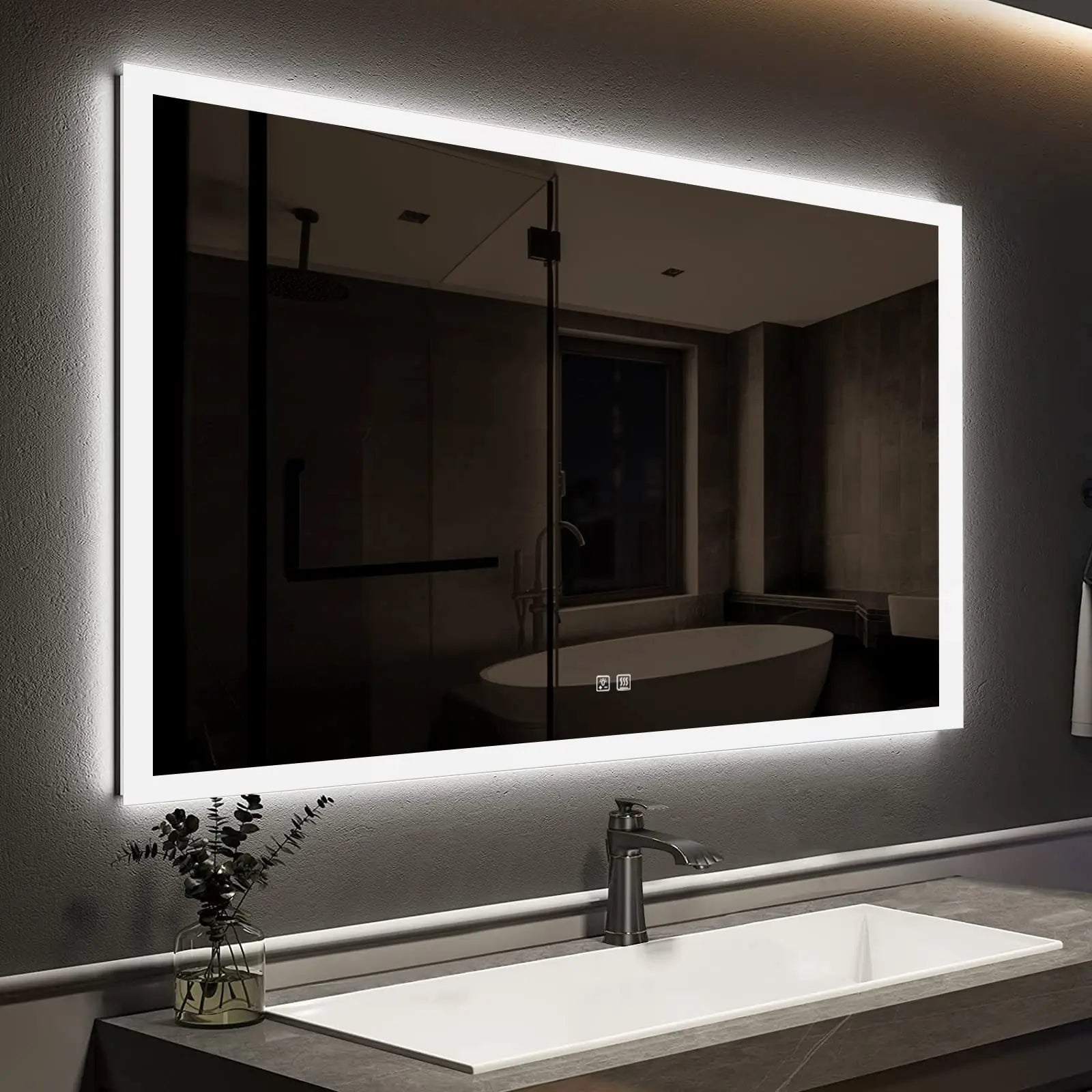 Standard Edge Glow LED Bathroom Mirror