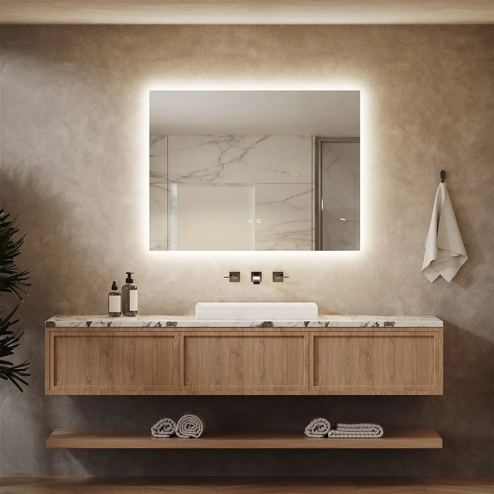 Standard Sleek Backlit LED Bathroom Mirror