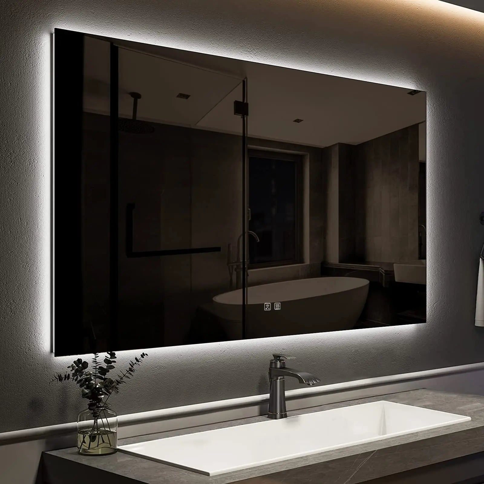 Standard Sleek Backlit LED Bathroom Mirror