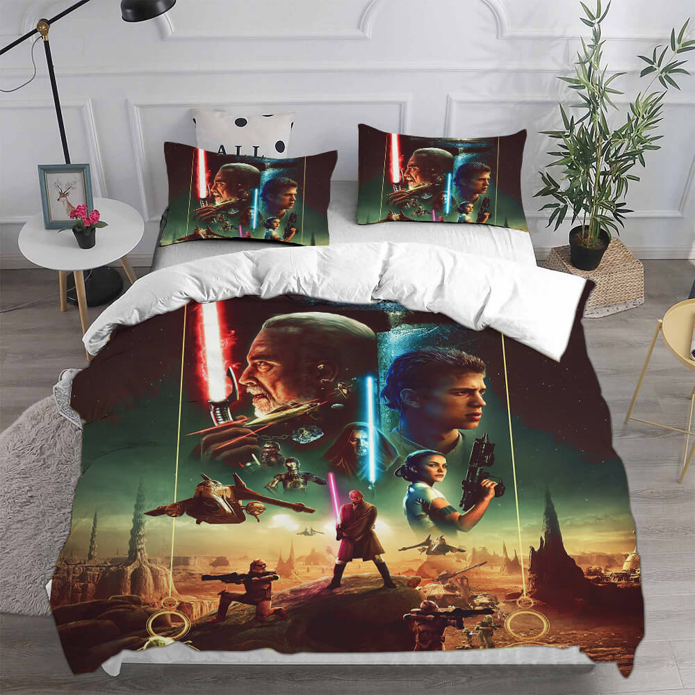 Star Wars Attack of the Clones Bedding Set Quilt Cover Without Filler