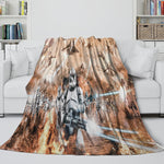 Star Wars Attack of the Clones Blanket Flannel Throw Room Decoration