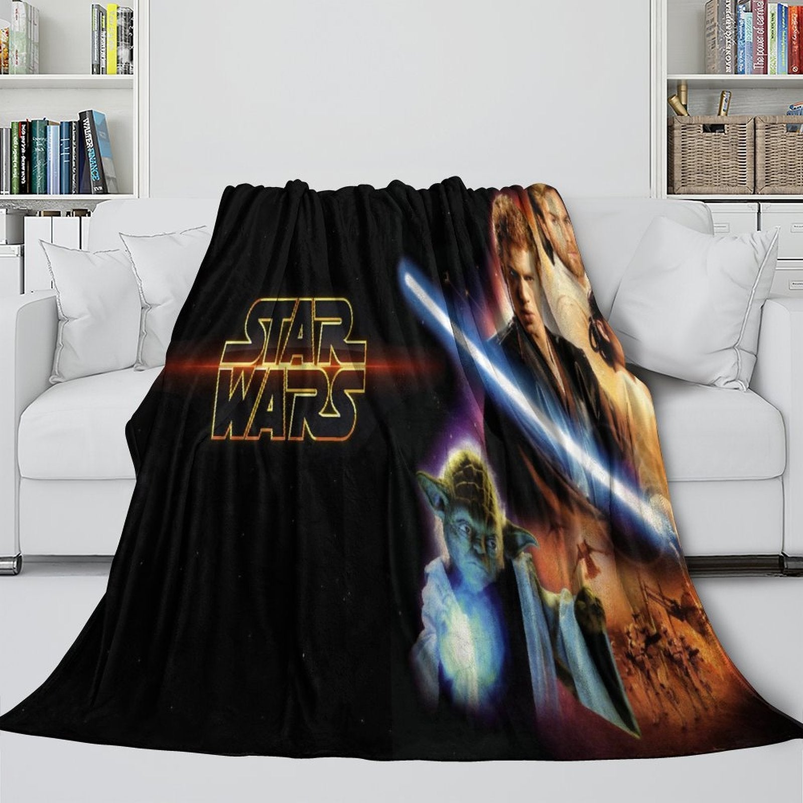 Star Wars Attack of the Clones Blanket Flannel Throw Room Decoration