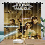 Star Wars Attack of the Clones Curtains Blackout Window Drapes