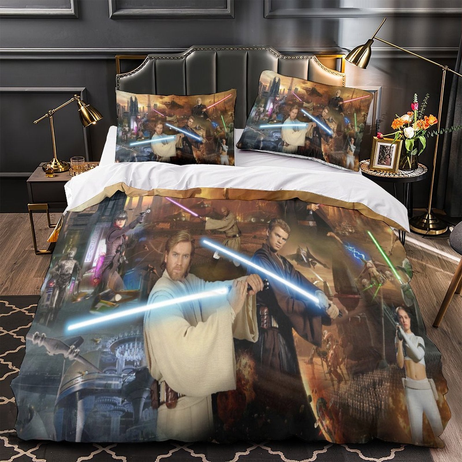 Star Wars Attack of the Clones Duvet Cover Bedding Set Without Filler