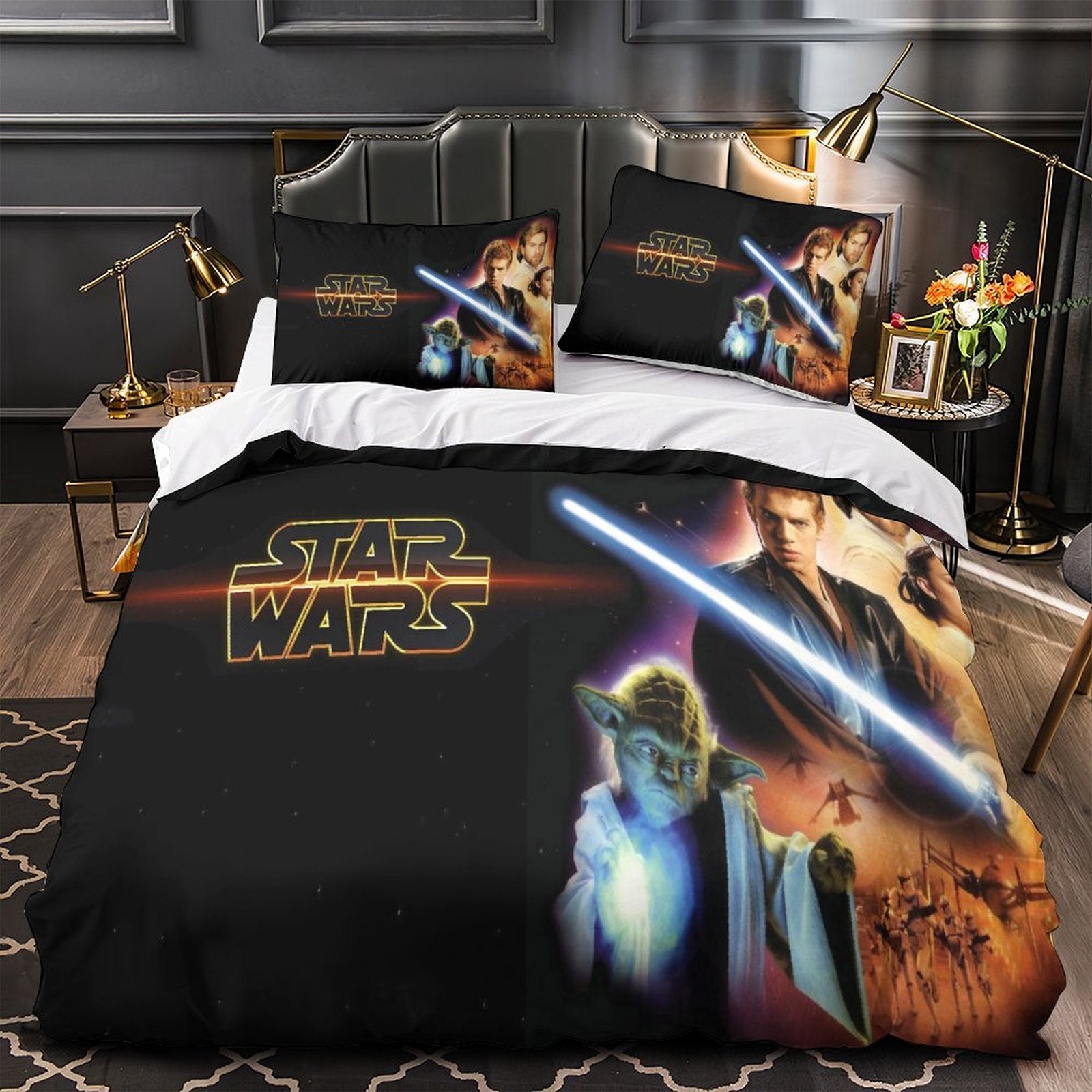 Star Wars Attack of the Clones Duvet Cover Bedding Set Without Filler