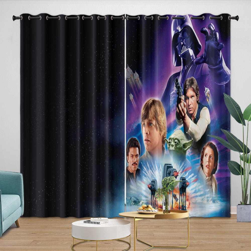 Star Wars Empire Strikes Back Curtains Blackout Window Drapes