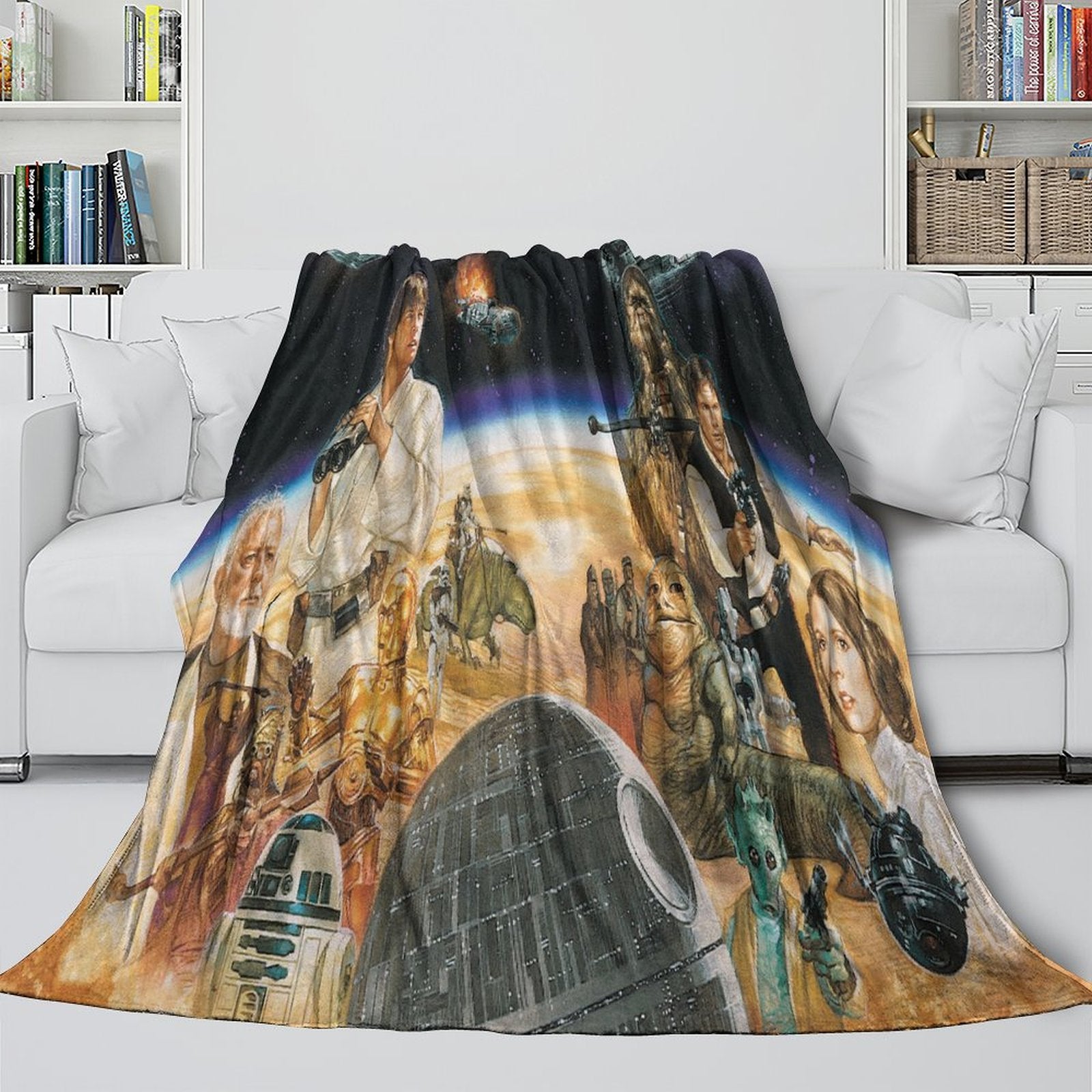 Star Wars Pattern Blanket Flannel Throw Room Decoration