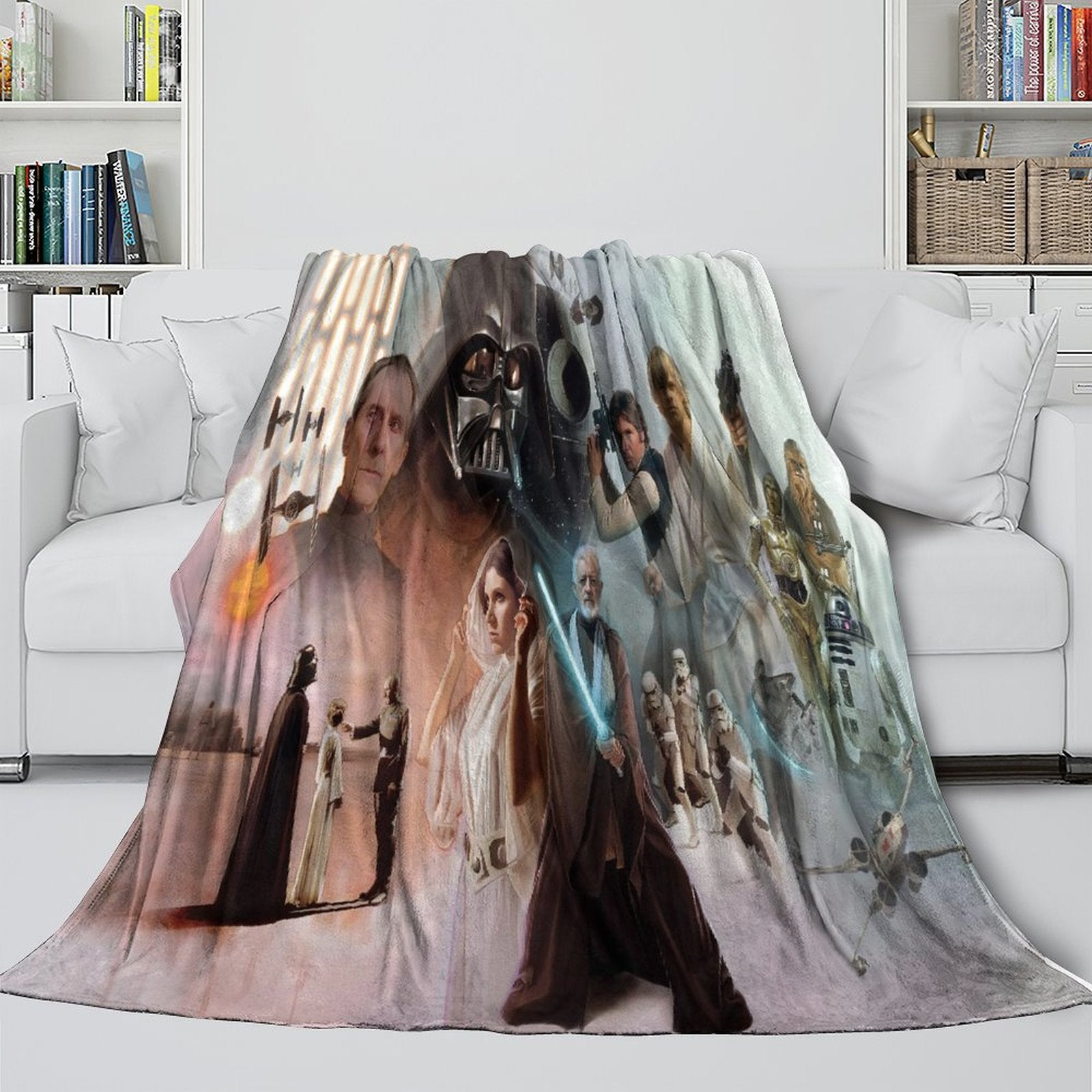 Star Wars Pattern Blanket Flannel Throw Room Decoration