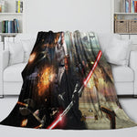 Star Wars Phantom Menace Blanket Flannel Throw Room Decoration