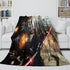 Star Wars Phantom Menace Blanket Flannel Throw Room Decoration