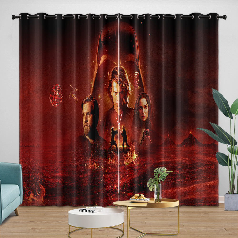 Star Wars Revenge of the Sith Curtains Blackout Window Drapes