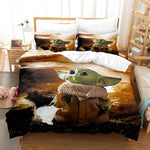 Star Wars Yoda Baby Pattern Bedding Set Quilt Cover Without Filler