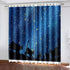 Starry Sky Space Curtains Blackout Window Treatments Drapes Room Decor