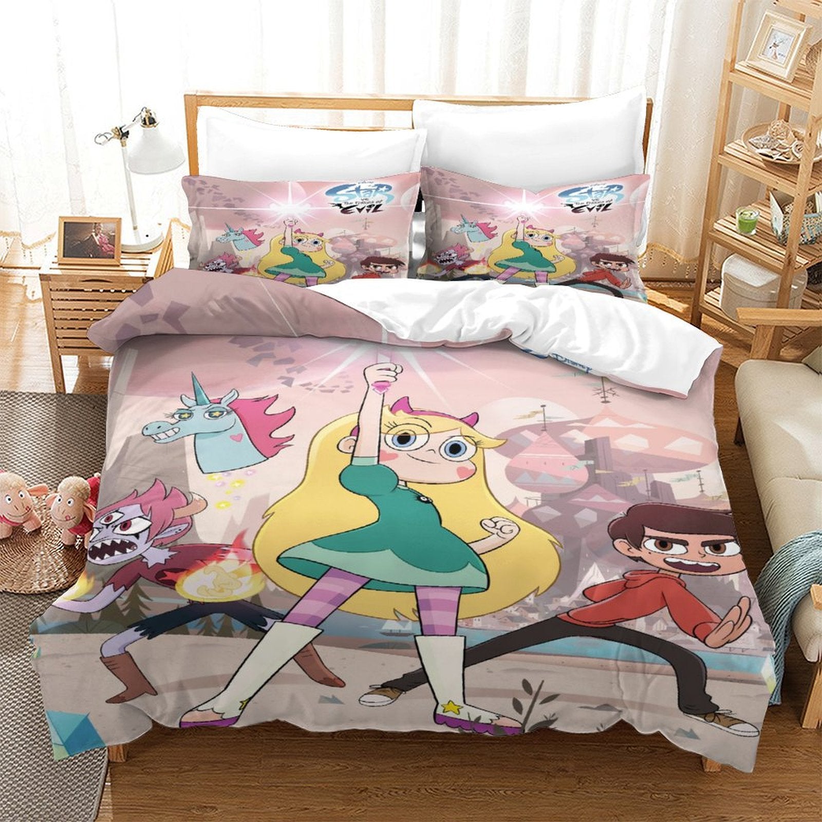 Star vs the Forces of Evil Bedding Set Duvet Cover Without Filler