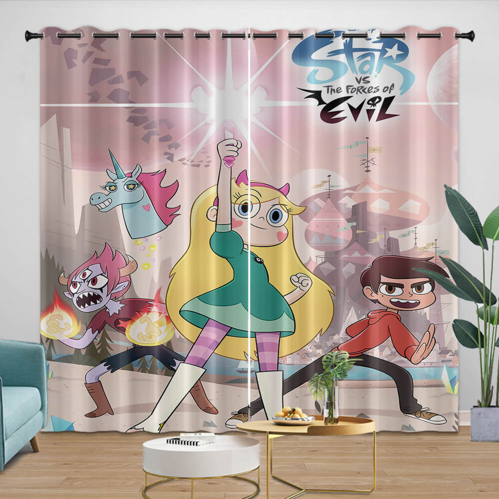 Star vs the Forces of Evil Curtains Blackout Window Drapes