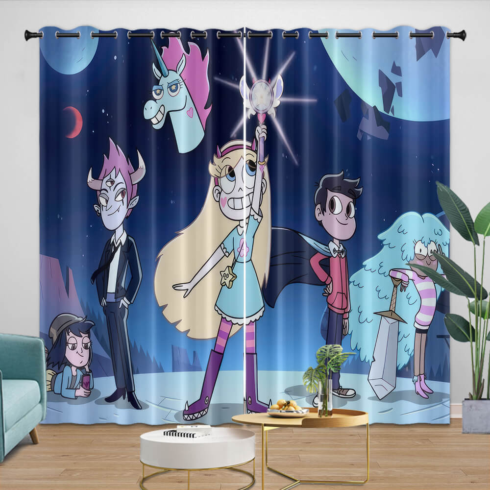 Star vs the Forces of Evil Curtains Blackout Window Drapes