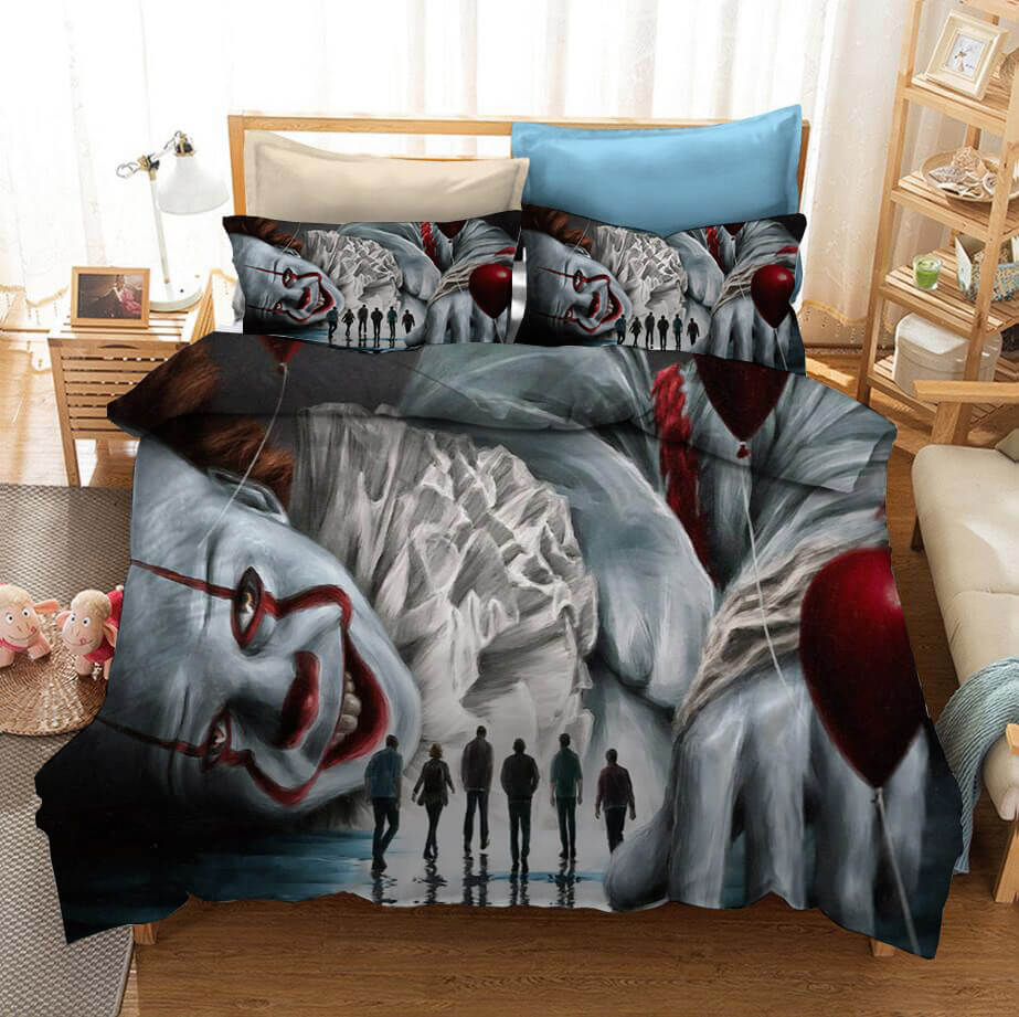 Stephen King's It Pennywise Cosplay Bedding Set Quilt Cover Without Filler