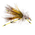 3 Pack Kaufmann's Yellow Crystal Stimulator Rubber Legs Dry Fly - Hook Size 16