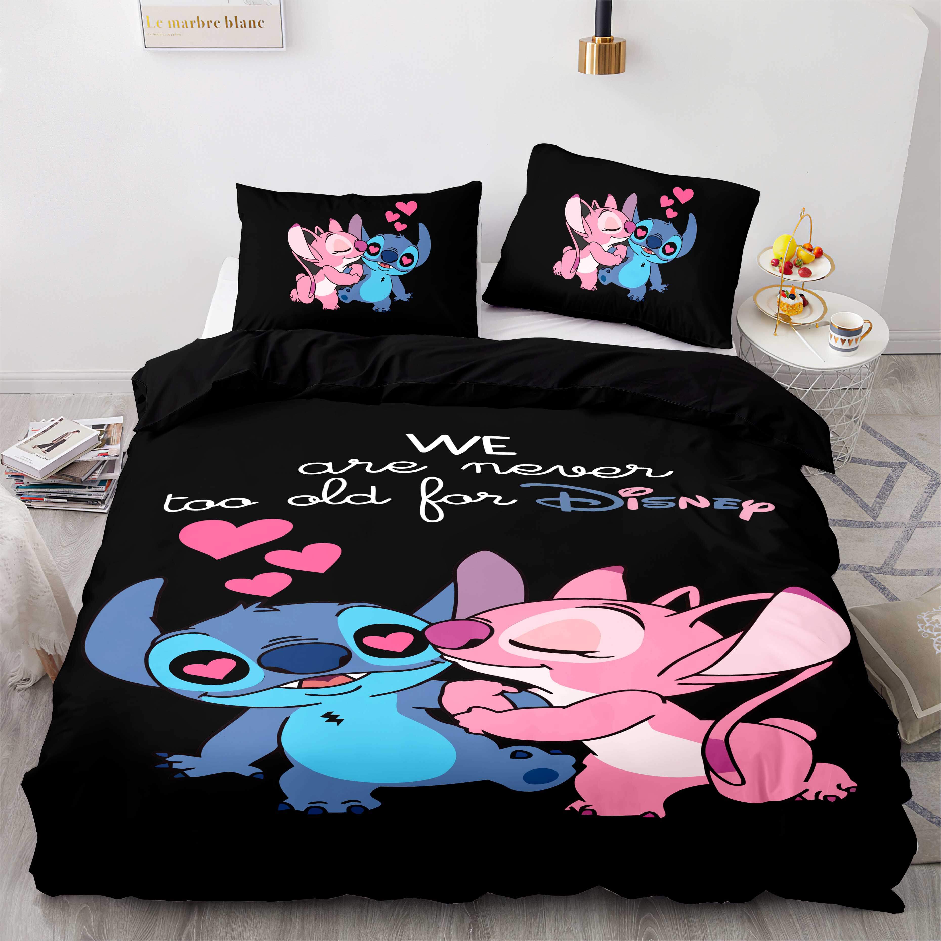 Stitch and Scrump Bedding Set Cosplay Quilt Cover Without Filler