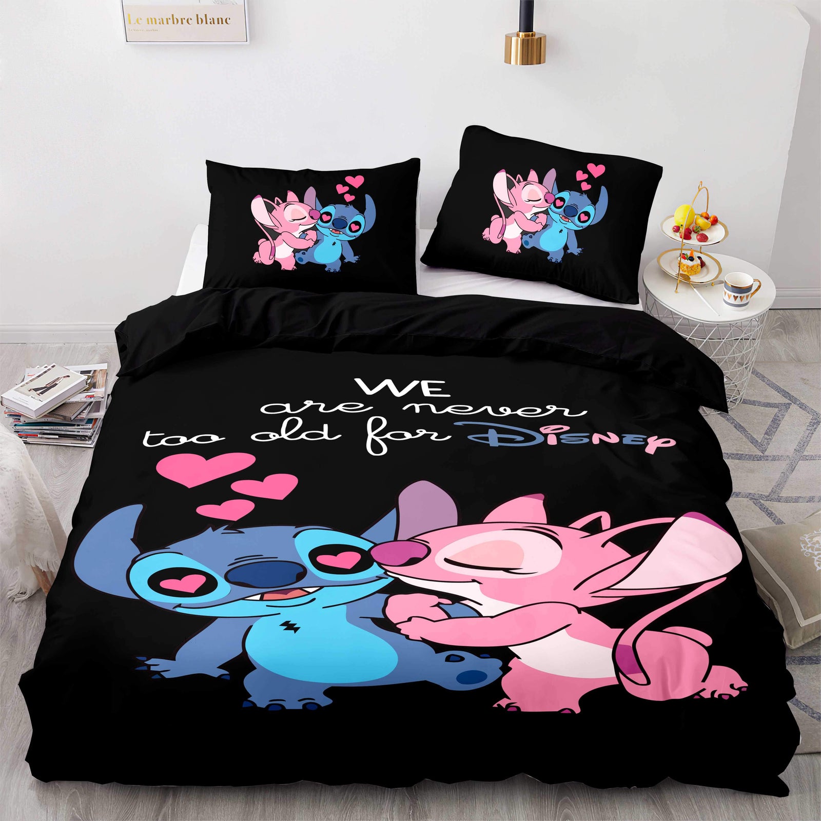 Stitch and Scrump Bedding Set Cosplay Quilt Cover Without Filler