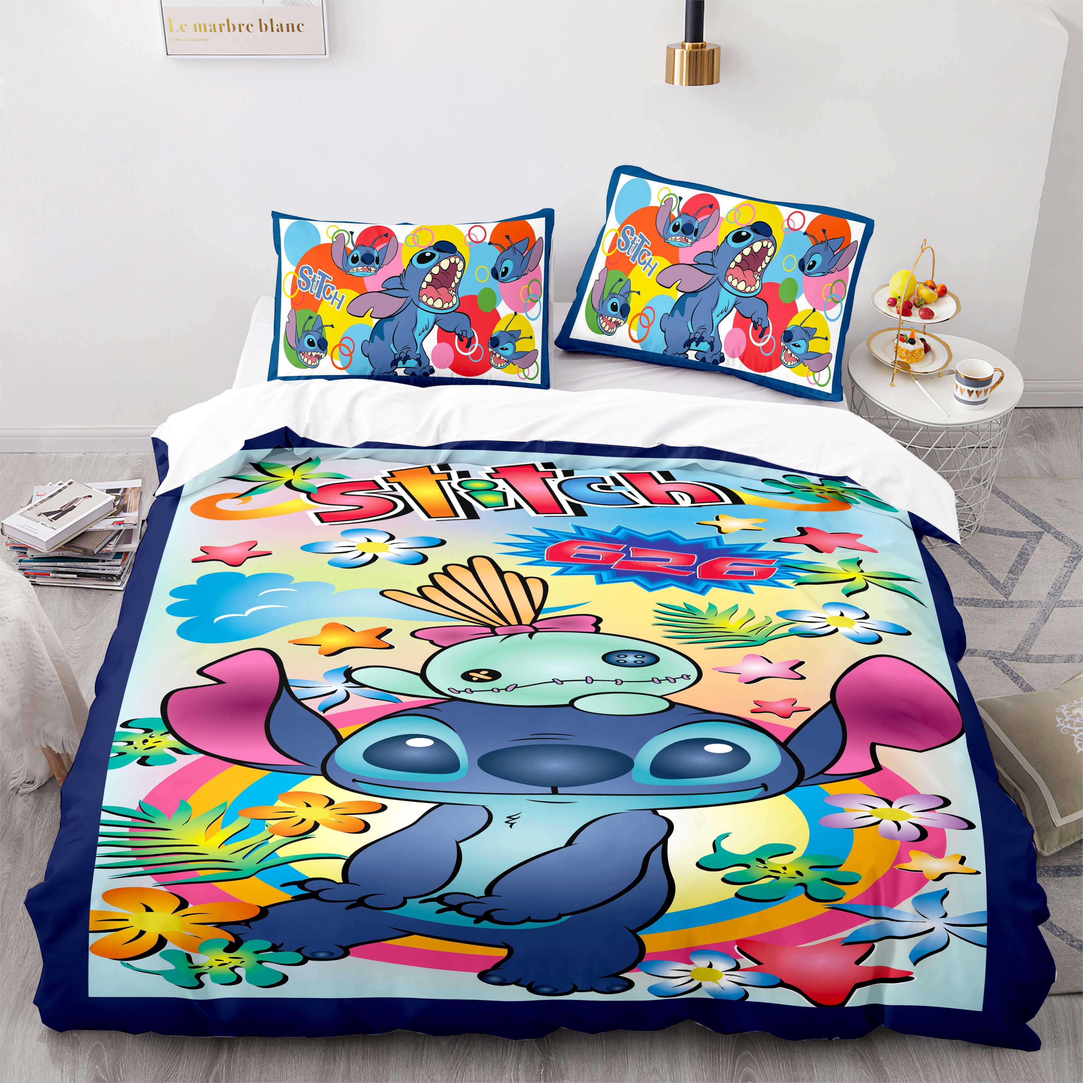 Stitch and Scrump Bedding Set Cosplay Quilt Cover Without Filler