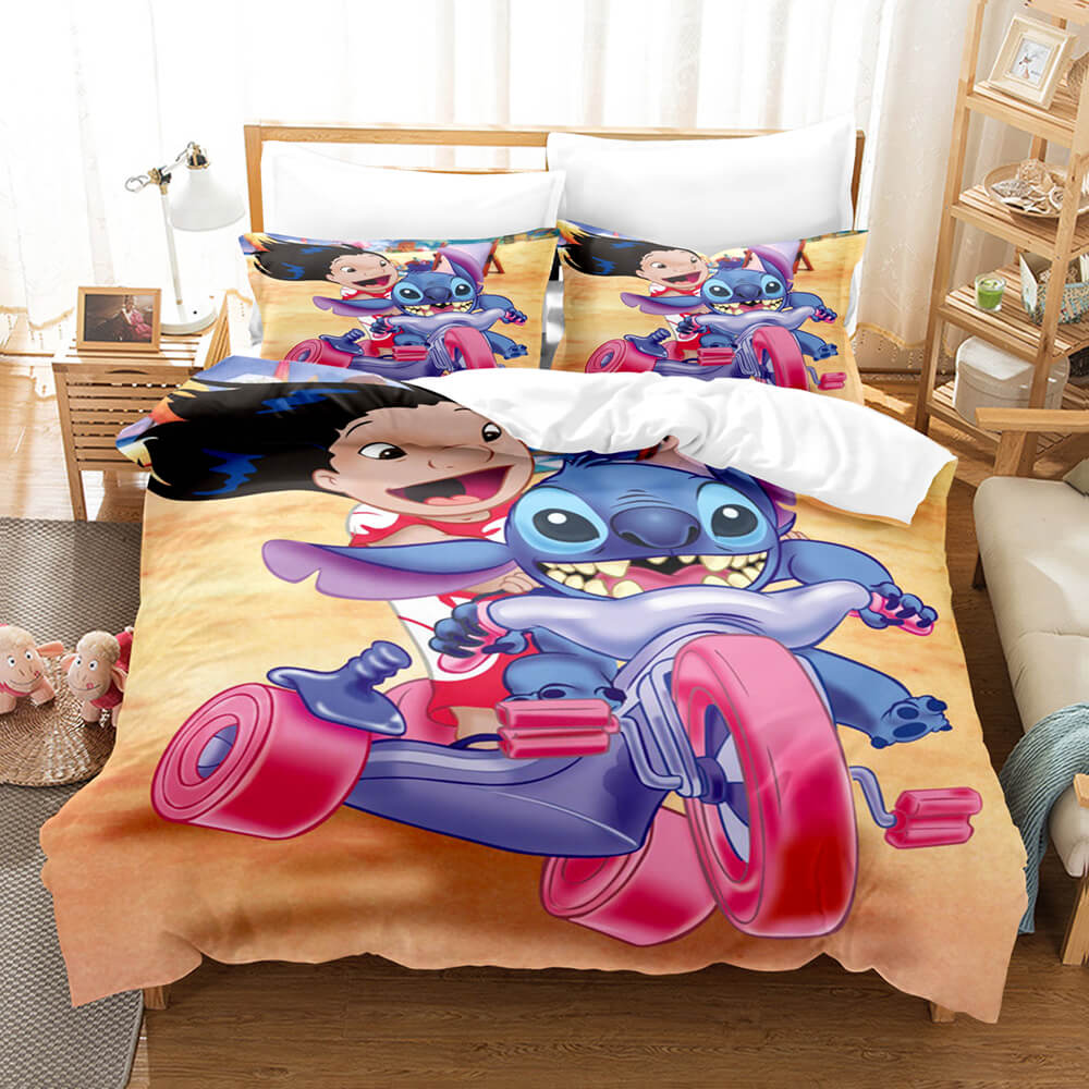 Stitch Pattern Bedding Set Kids Quilt Cover Without Filler