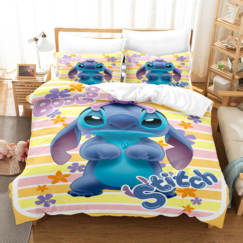 Stitch Pattern Bedding Set Kids Quilt Cover Without Filler