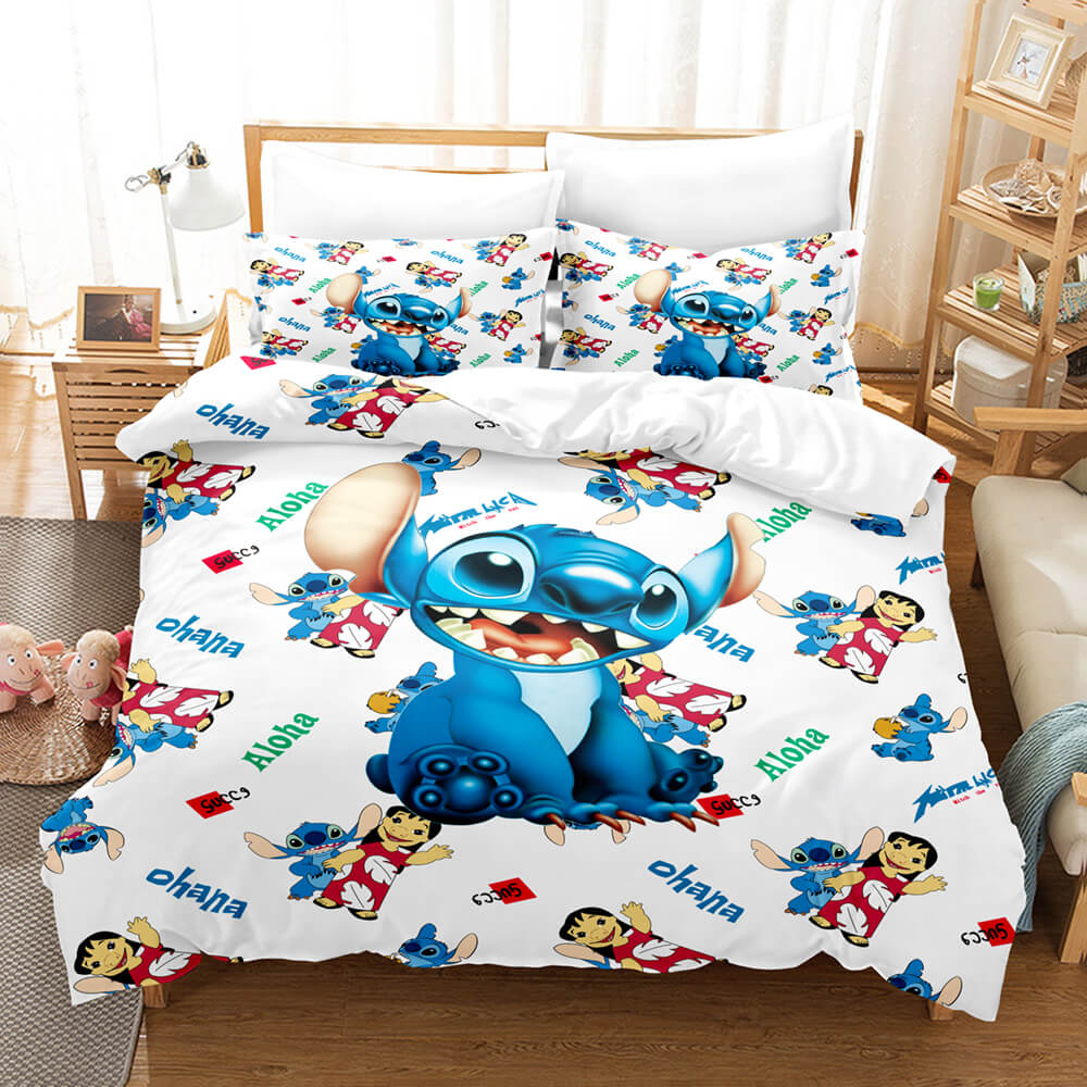 Stitch Pattern Bedding Set Kids Quilt Cover Without Filler
