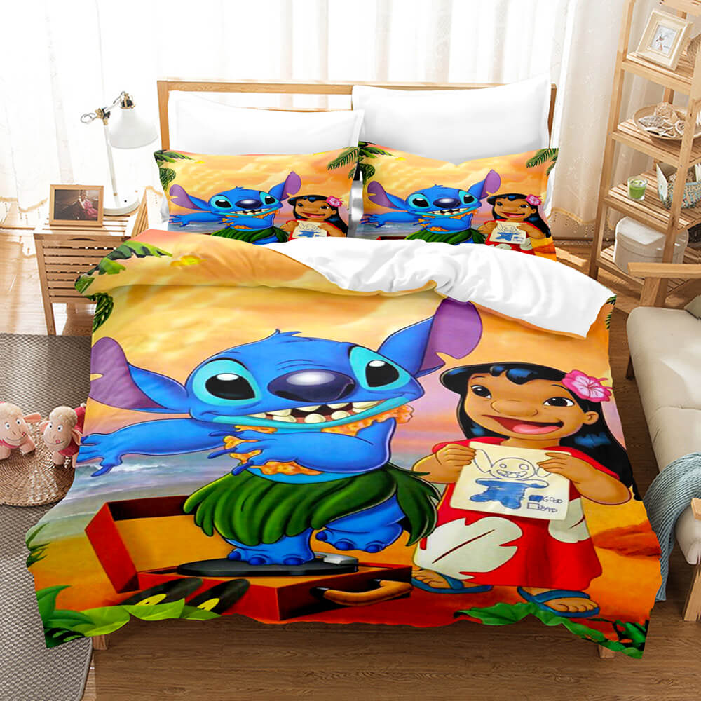 Stitch Pattern Bedding Set Kids Quilt Cover Without Filler