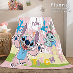 Stitch Cosplay Flannel Throw Blanket Micro Fleece Plush Blanket