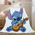 Stitch Cosplay Flannel Throw Blanket Micro Fleece Plush Blanket