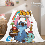Stitch Cosplay Flannel Throw Blanket Micro Fleece Plush Blanket