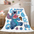 Stitch Cosplay Flannel Throw Blanket Micro Fleece Plush Blanket