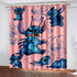 Stitch Curtains Cosplay Blackout Window Treatments Drapes for Room Decor