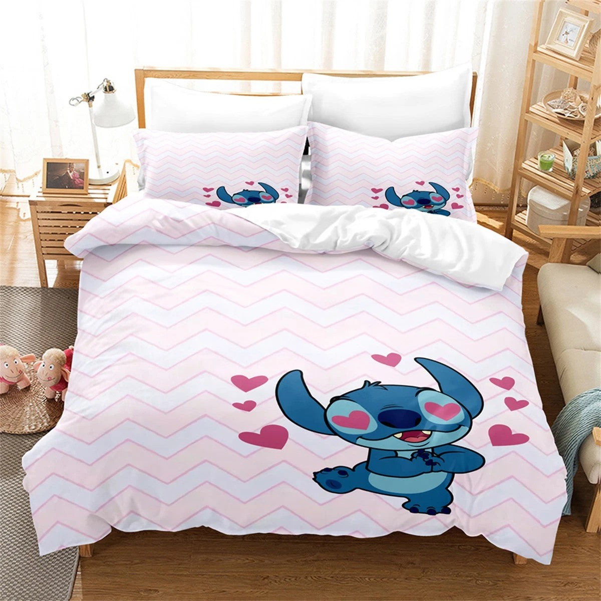 Stitch Duvet Cover Kids Gift Bedding Sets Without Filler
