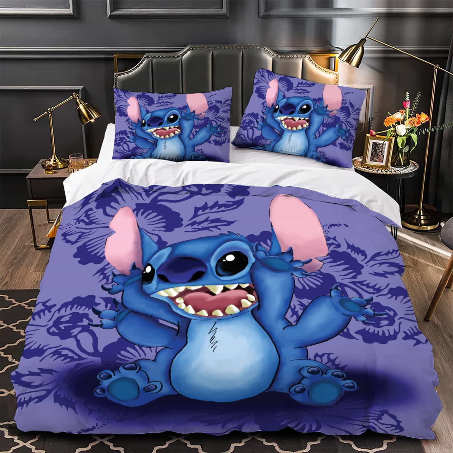 Stitch Duvet Cover Kids Room Decorations Bedding Sets Without Filler