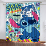 Stitch Pattern Curtains Blackout Window Drapes Decoration