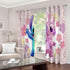 Stitch Pattern Curtains Blackout Window Drapes Decoration