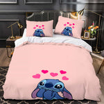 Stitch Pattern Duvet Cover Kids Room Bedding Sets Without Filler