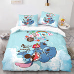 Stitch and Scrump Bedding Set Cosplay Quilt Duvet Cover Bed Sets
