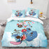 Stitch and Scrump Bedding Set Cosplay Quilt Duvet Cover Bed Sets