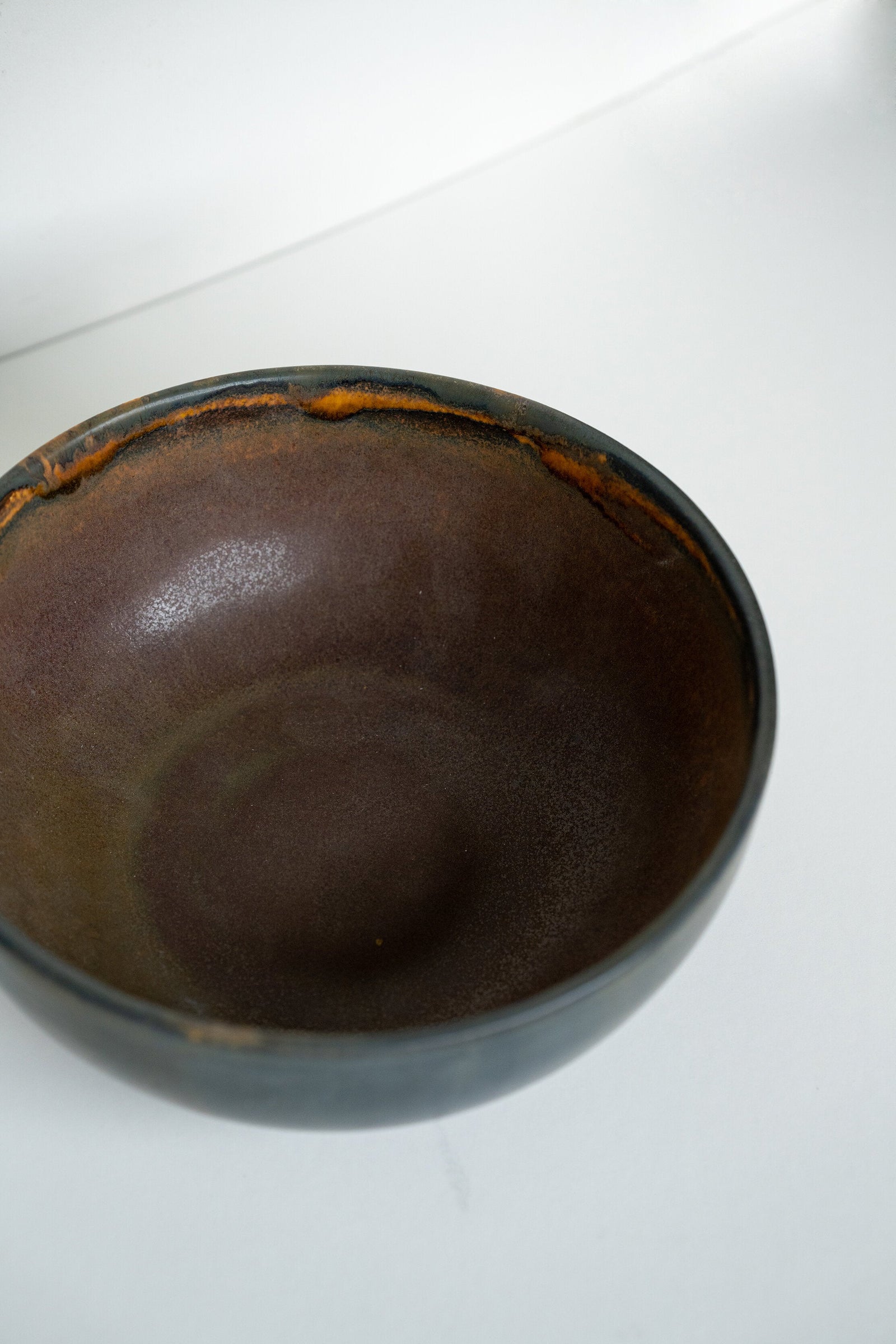 Rust Stoneware Salad Serving Bowl