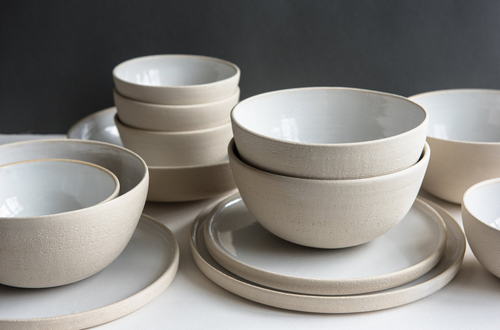 Handmade Stoneware Dinner Plates