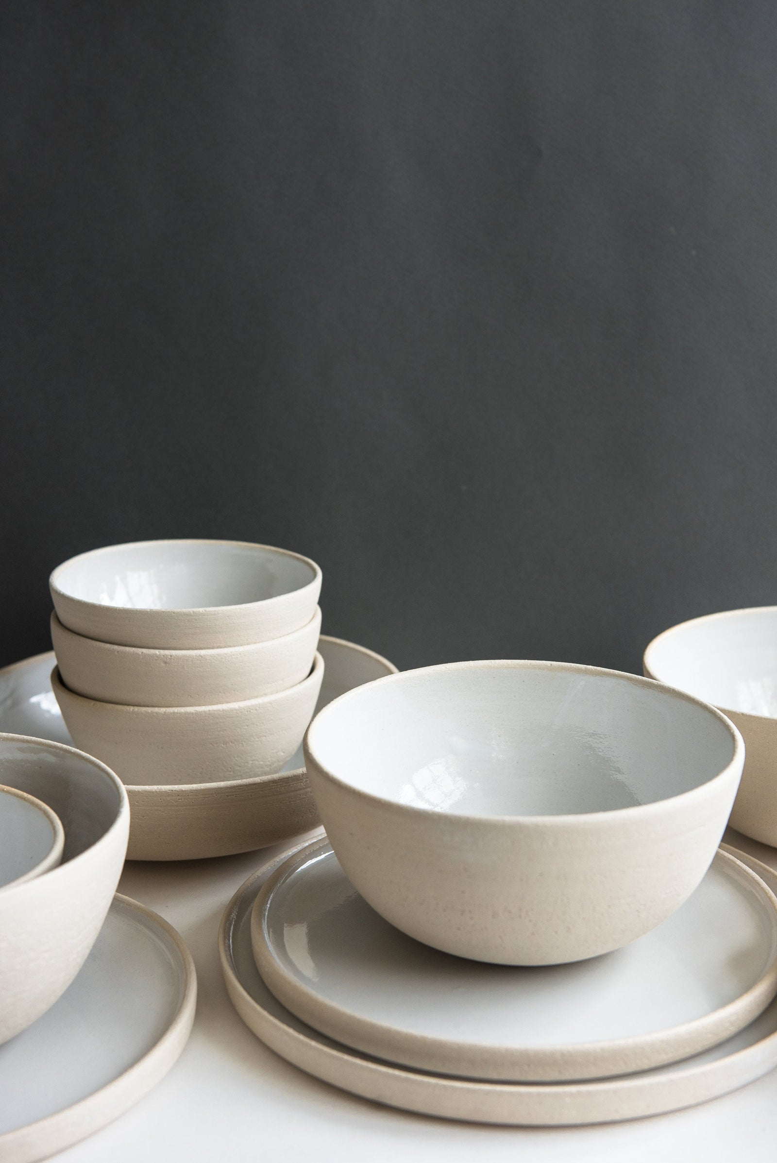 Handmade Stoneware Dinner Plates