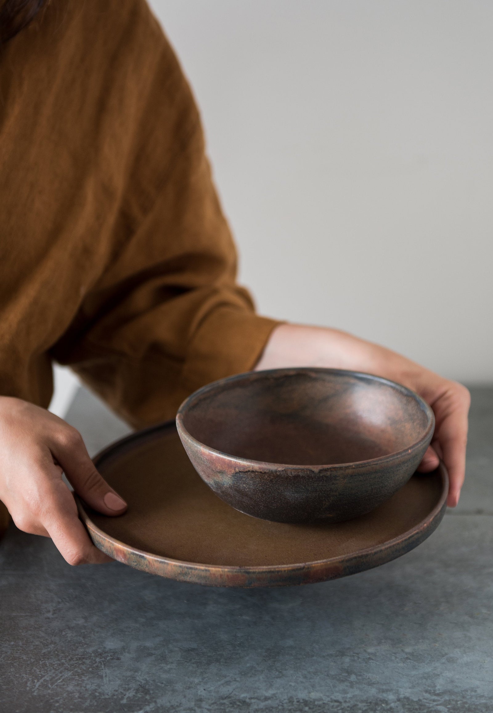 Rust Stoneware Everyday Bowl